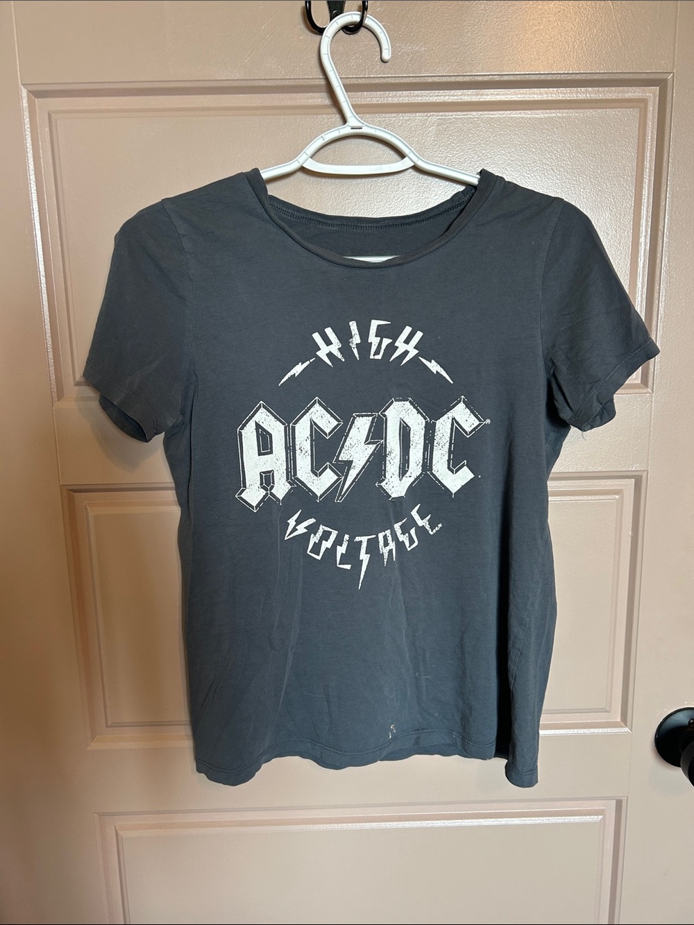 AC/DC Black Short Sleeve 'High Voltage' Graphic Tee